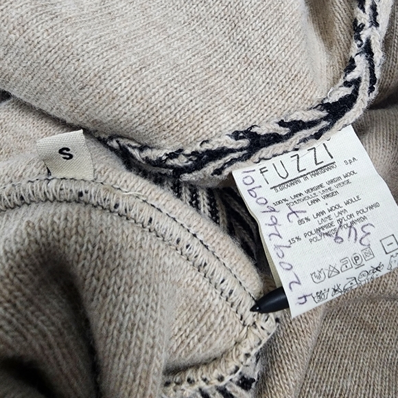 🇮🇹 Gorgeous Long Cardigan in Pure Wool, by Fuzzi S. Giovanni in Marciano - Picture 10 of 11